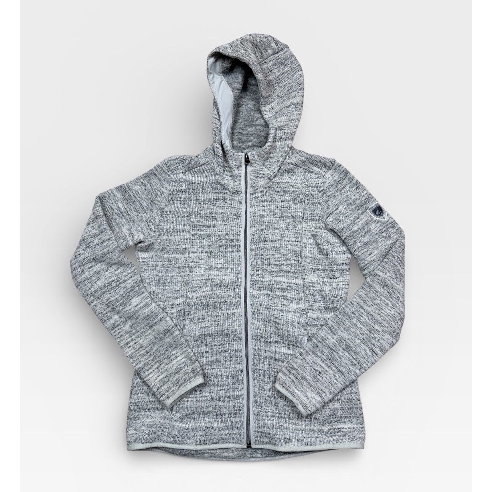 Kuhl Ascendyr Hoodie Jacket Women's Size S Gray Full Zip Pockets Outdoor Hiking